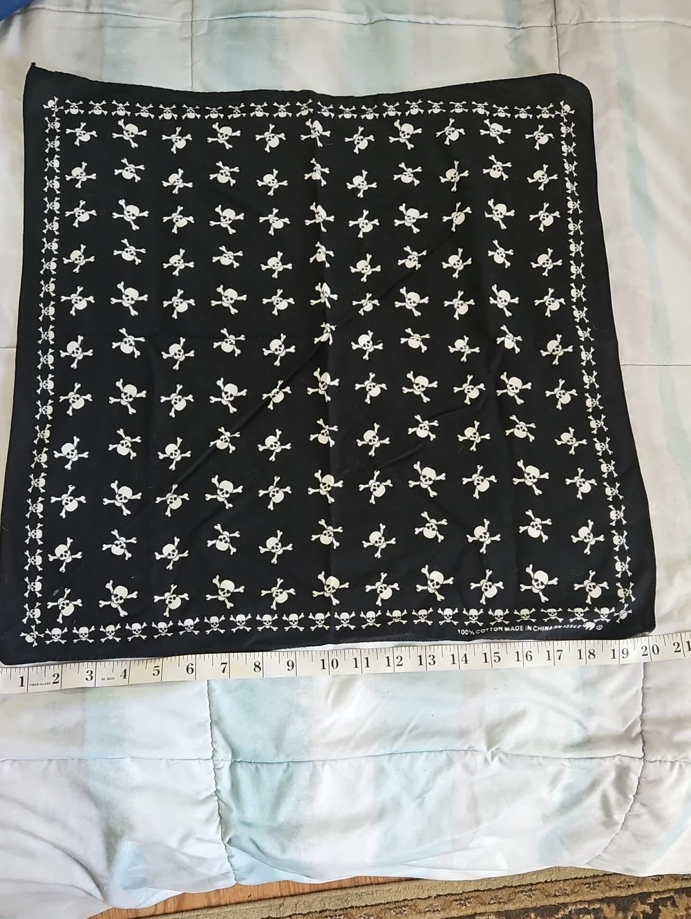Checker Skull Bandana & Skull With Crossbones Pirate Bandana